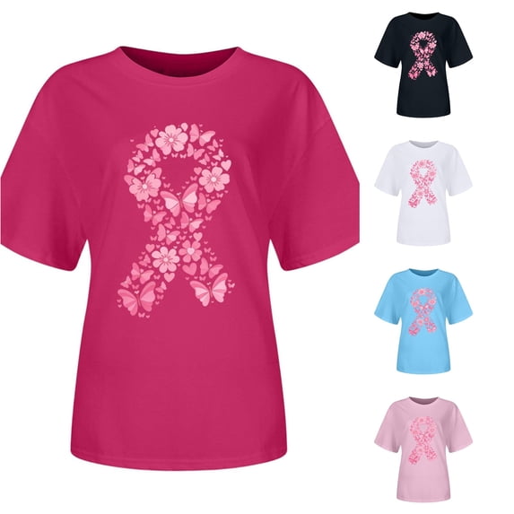 Women's Graphic Print Crew Neck Tee Lightweight Breathable T-shirt Lovely Active Accomplished