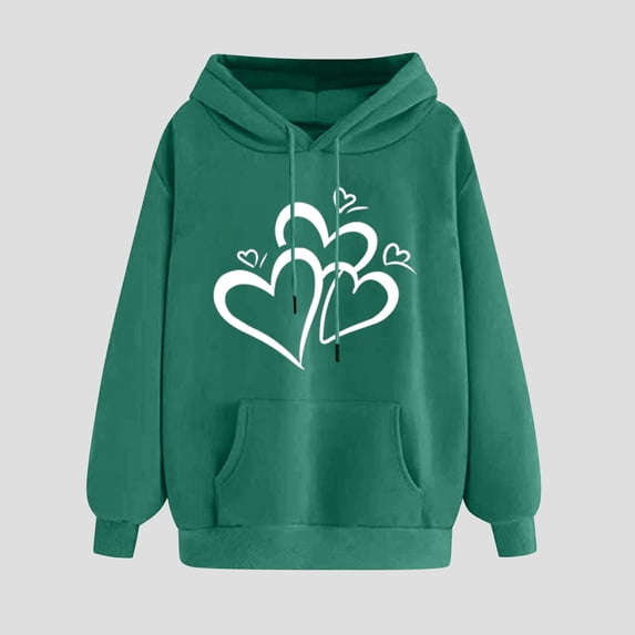Women's Graphic Pullover Hoodie Winter Print Long Sleeve Comfortable Sweatshirt