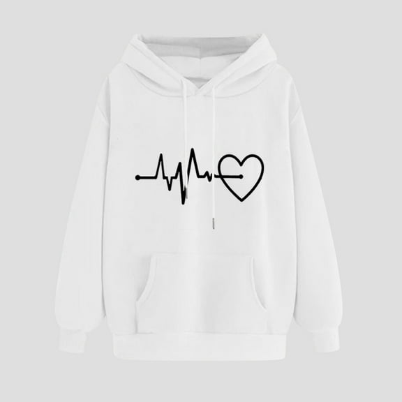 Women's Graphic Pullover Hoodie Winter Print Long Sleeve Comfortable Sweatshirt