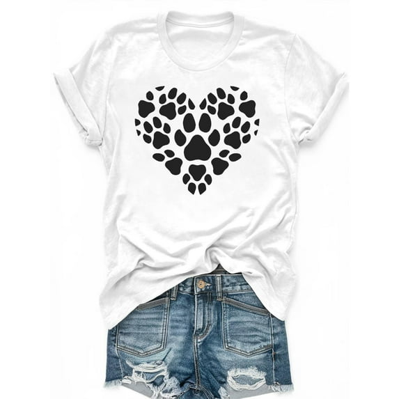 Women's Graphic T-Shirt,Casual Loose Fit Short Sleeve Top, Soft Comfortable Breathable Tee for Outdoor Sports,Fashion,cotton,white,S-5XL
