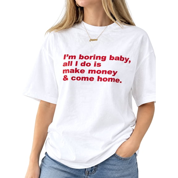 Women's Graphic T Shirt Casual Short Sleeve Crew Neck Tee White