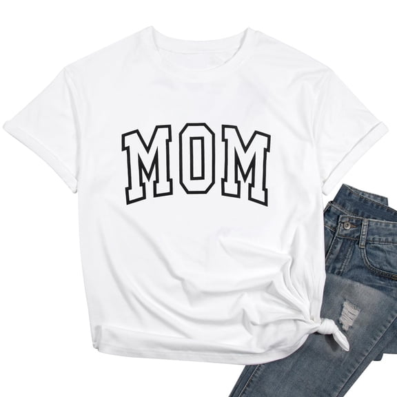 Women's Graphic T Shirt Tee Short Sleeve Tops for Summer Fashion Casual Jacquard Pattern Crew Neckline Rolled-up Sleeve Machine Washable Gentle Hand Wash Cold Line Dry