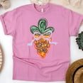 thumbnail image 1 of Women's Graphic T-Shirt with Pastel Carrot and Bow Print, Azalea, Size 5XL, 1 of 6