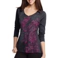 Women's Graphic VNeck LongSleeve TShirt