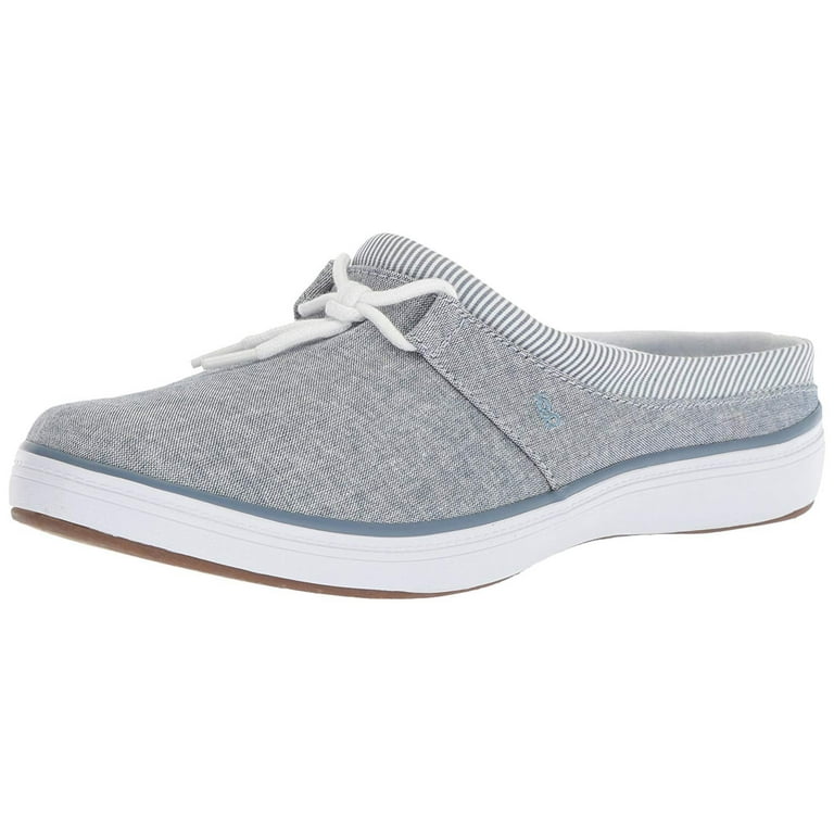 Grasshoppers Women's Janet Mule Chambray Sneaker, Stonewash Blue