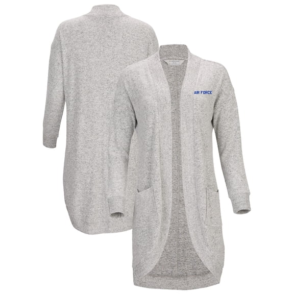 Women's Gray Air Force Falcons Oversized Cuddle Tri-Blend Cardigan
