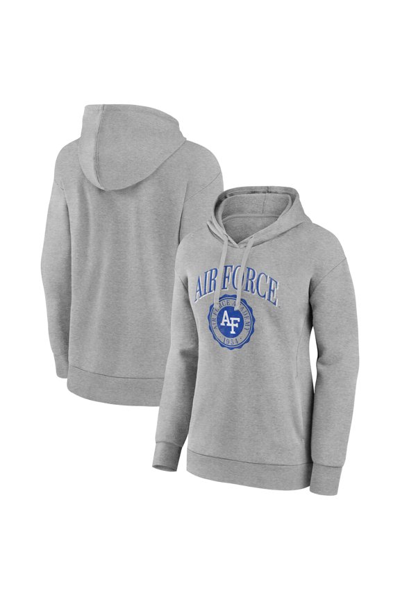 Women's Gray Air Force Falcons State Arch Pullover Hoodie