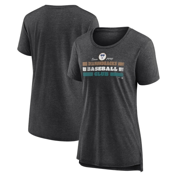 Women's Gray Arizona Diamondbacks Power Swing Tri-Blend T-Shirt