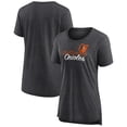 thumbnail image 1 of Women's Gray Baltimore Orioles Practice Time Tri-Blend T-Shirt, 1 of 3