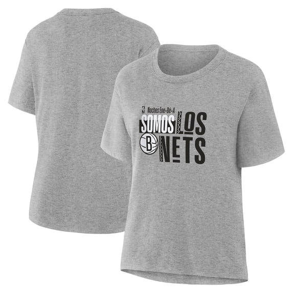 Women's Gray Brooklyn Nets Noches Training T-Shirt