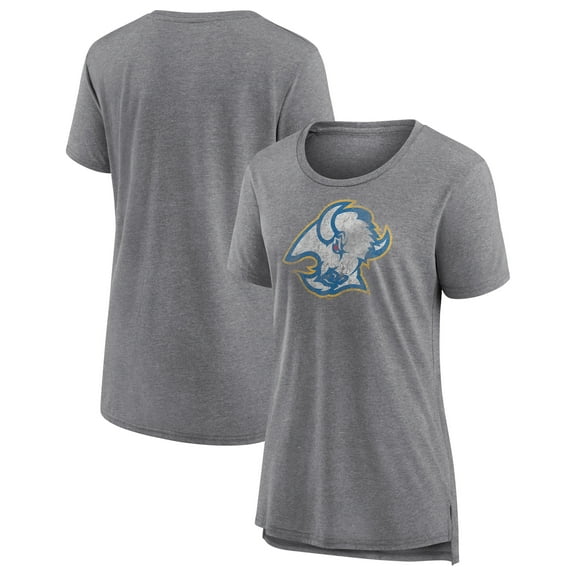 Women's Gray Buffalo Sabres Slow Whistle Tri-Blend T-Shirt