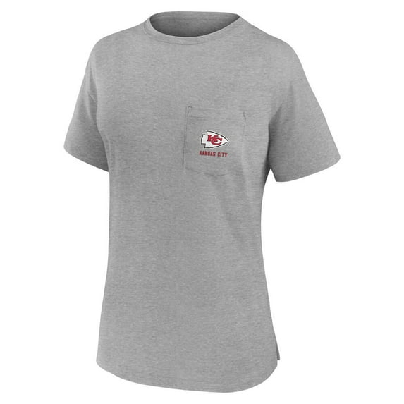 Women's Gray Color Short Sleeve Synthetic Crew Tee