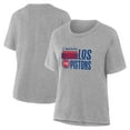 thumbnail image 1 of Women's Gray Detroit Pistons Noches Training T-Shirt, 1 of 3