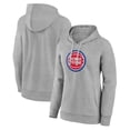 thumbnail image 1 of Women's Gray Detroit Pistons Primary Logo Pullover Hoodie, 1 of 3