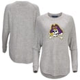 thumbnail image 1 of Women's  Gray ECU Pirates Oversized Cuddle Raglan Tri-Blend Pullover Sweatshirt, 1 of 3