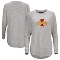 thumbnail image 1 of Women's  Gray Iowa State Cyclones Oversized Cuddle Raglan Tri-Blend Pullover Sweatshirt, 1 of 3