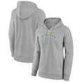 thumbnail image 1 of Women's Gray Los Angeles Chargers Primary Logo Pullover Hoodie, 1 of 3