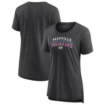 Women's Gray Nashville Predators Proud Tri-Blend T-Shirt