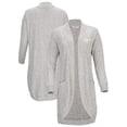 thumbnail image 1 of Women's Gray Nebraska Huskers Oversized Cuddle Tri-Blend Cardigan, 1 of 3