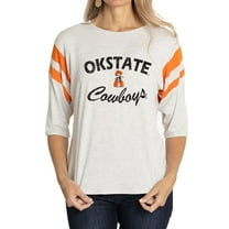 Women's Gray Oklahoma State Cowboys Sabrina Jersey T-Shirt