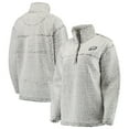 thumbnail image 1 of Women's Gray Philadelphia Eagles Sherpa Quarter-Zip Pullover Jacket, 1 of 5