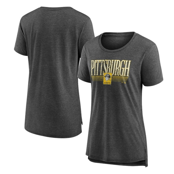 Women's Gray Pittsburgh Pirates Toppler Tri-Blend T-Shirt