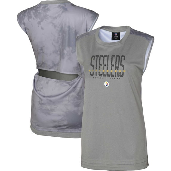 Women's Outerstuff Gray Pittsburgh Steelers No Sweat Tank Top
