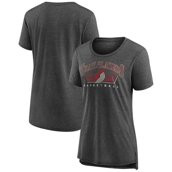 Women's Gray Portland Trail Blazers Selection Tri-Blend T-Shirt