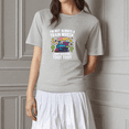 thumbnail image 1 of Women's Gray Print Tshirt Graphic Tees Shirts Funky Train Wreck Western Scene I'm Not Always A Train Wreck Just Kidding Toot Toot Tops S-3XL, 1 of 5
