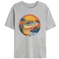 thumbnail image 1 of Women's Gray Print Tshirt Graphic Tees Shirts Retro Cool Alligator With Sunglasses Tropical Animal S-5XL Tops, 1 of 5