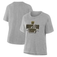 thumbnail image 1 of Women's Gray Sacramento Kings Hoops For Troops T-Shirt, 1 of 3