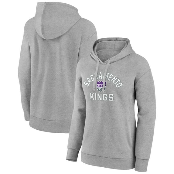 Women's Gray Sacramento Kings Overtime Pullover Hoodie