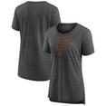 thumbnail image 1 of Women's Gray San Francisco Giants Weathered Official Logo Tri-Blend T-Shirt, 1 of 3