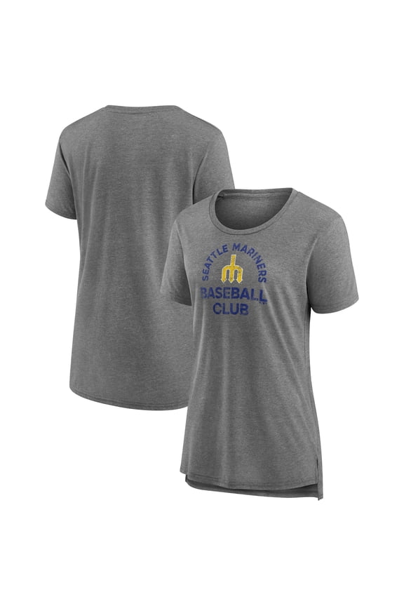 Women's Gray Seattle Mariners Selected First Tri-Blend T-Shirt