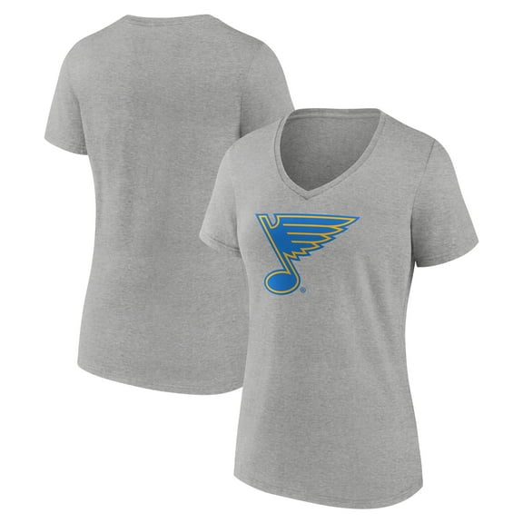 Women's Gray St. Louis Blues Essential V-Neck T-Shirt