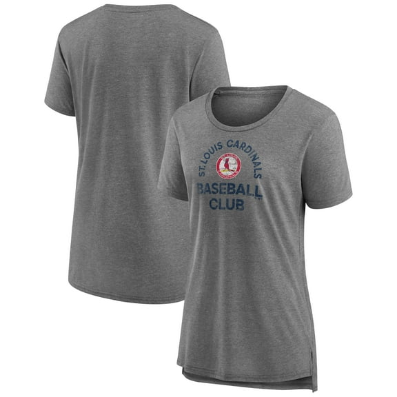 Women's Gray St. Louis Cardinals Selected First Tri-Blend T-Shirt