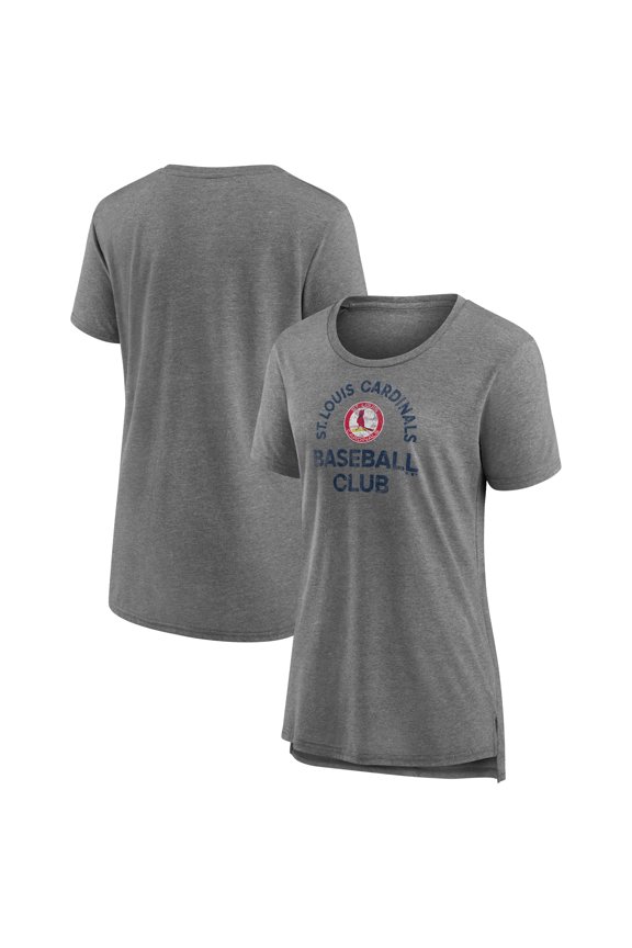 Women's Gray St. Louis Cardinals Selected First Tri-Blend T-Shirt