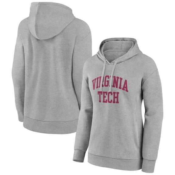 Women's Gray Virginia Tech Hokies Arch Pullover Hoodie