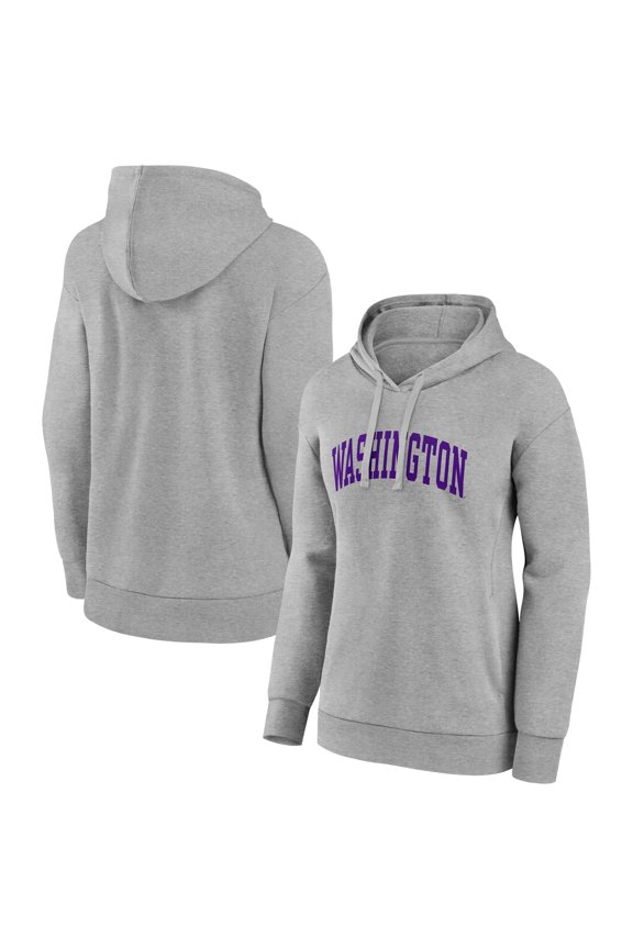 Women's Gray Washington Huskies Arch Pullover Hoodie