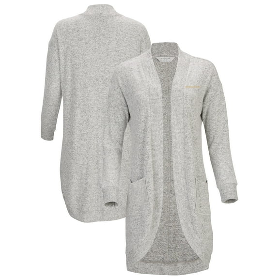 Women's Gray Washington Huskies Oversized Cuddle Tri-Blend Cardigan
