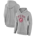 thumbnail image 1 of Women's Gray Wisconsin Badgers State Arch Pullover Hoodie, 1 of 3