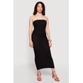 thumbnail image 1 of Women's Greek Key Knit Strapless Midi Dress, 1 of 3