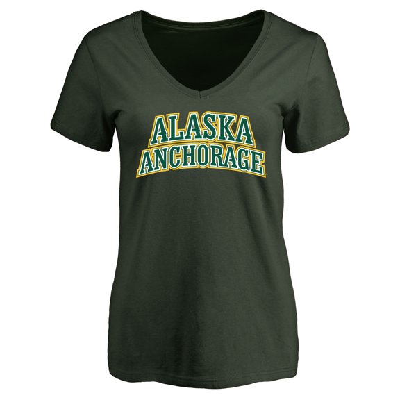 Women's Green Alaska Anchorage Seawolves Everyday T-Shirt