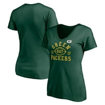 Women's Green Green Bay Packers Hometown Collection V-Neck T-Shirt