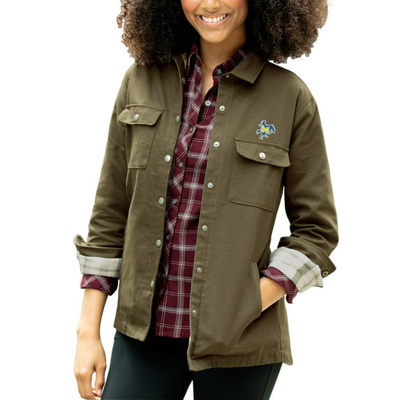 Women's Green McNeese State Cowboys Boulder Full-Snap Shirt Jacket