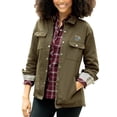 thumbnail image 1 of Women's Green Memphis Tigers Boulder Full-Snap Shirt Jacket, 1 of 1