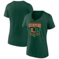 thumbnail image 1 of Women's Green Miami Hurricanes College Football Playoff 2026 Fiesta Bowl Champions Hometown Pride V-Neck T-Shirt, 1 of 3