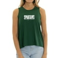 thumbnail image 1 of Women's Green Michigan State Spartans A-Line Hannah High Neck Tank Top, 1 of 2