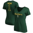 thumbnail image 1 of Women's Green Portland Timbers #1 Mom V-Neck T-Shirt, 1 of 3