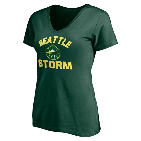 Women's Green Seattle Storm Overtime V-Neck T-Shirt